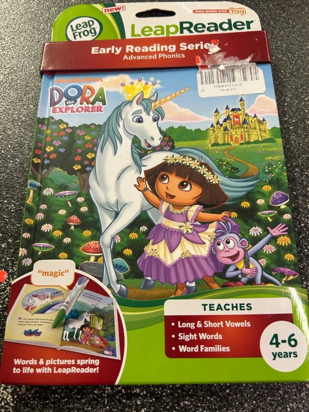 LeapReader Dora the Explorer Early Reading Book - Purple